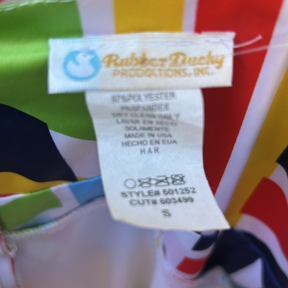 NWT Rubber Ducky Productions Geometric Print Bodycon Dress Wedding Guest Party S - Picture 3 of 7